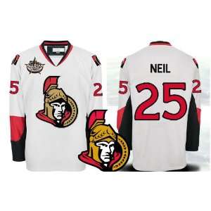 Ottawa Senators Authentic NHL Jerseys Chris Neil AWAY White Hockey 