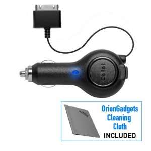  Retractable Car Charger (OEM) for Apple iPhone 5 (Black 