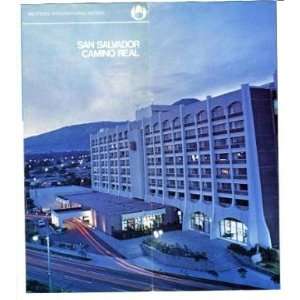  San Salvador Camino Real Hotel Brochure El Salvador 