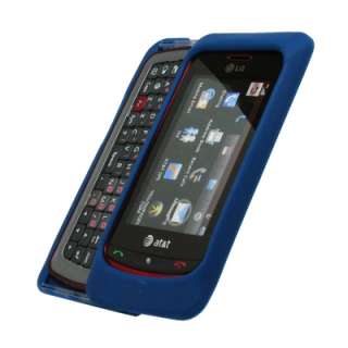 for LG Xenon Case Cover Silicone Skin Dark Blue 837654552421  