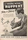 1946 Ruppert Brewery Beer New York NYC FLY FISHING ad  