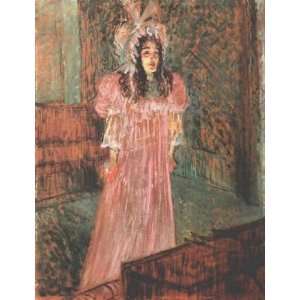  Oil Painting: Miss May Belfort: Henri De Toulouse Lautrec 