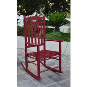  Belfort Porch Rocker (Cherry Red) (43H x 25.5W x 32.5D 