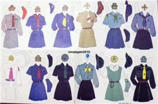 VINTAGE 1950s GIRL SCOUT PAPER DOLLS~#1 TOP REPRO~FREE SHIPPING ANY 2 