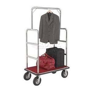  Silver Stainless Steel Bellman Cart Straight Uprights 8 