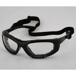   Goggle Sunglasses with Clear Lenses 8738 BlkClr: Sports & Outdoors