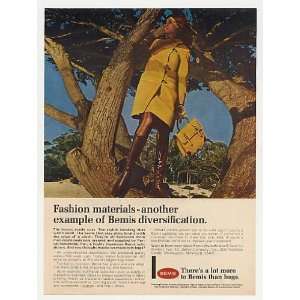  1969 Bemis Pervel Fashion Materials Coat Bag Boots Print 