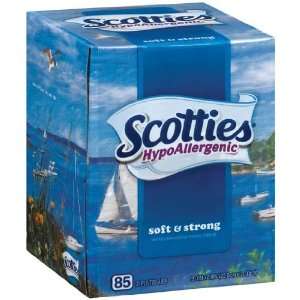 Scotties Facial Tissue Hypoallergenic Soft & Strong Unscented White 2 