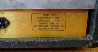   1989) Marshall JCM800 Model 1987 MKII 50W (Plexi 4 Holer) Amplifier
