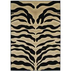   NEW Modern Area Rugs Carpet Zebra Print Onyx 8x11: Furniture & Decor