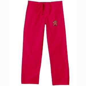  BSS   Maryland Terps NCAA Classic Scrub Pant (Red) (Small 