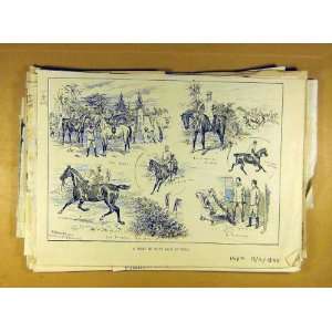  1892 Point To Point Race India Horses Sturgess Print