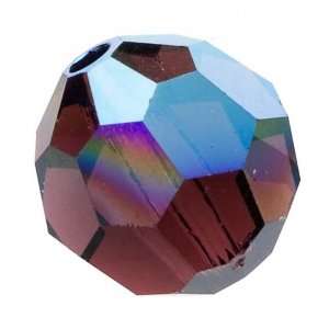  Swarovski Crystal #5000 Round 8mm Burgundy AB Beads (8 