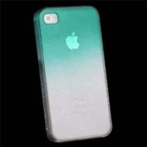  Green Raindrop Gradient Color Hard Case for iPhone 4 4G 
