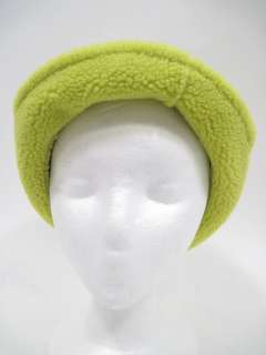 NWT FOWNES Neon Yellow Bucket Hat Gloves Set  