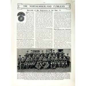  1915 16 WORLD WAR OFFICERS NORTHUMBERLAND FUSILIERS
