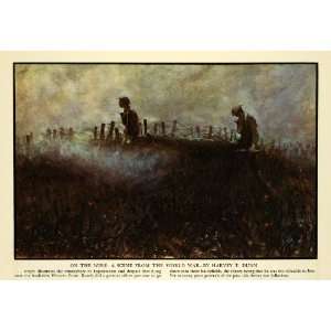 1935 Print World War I Great Battlefield Western Front Military Battle 