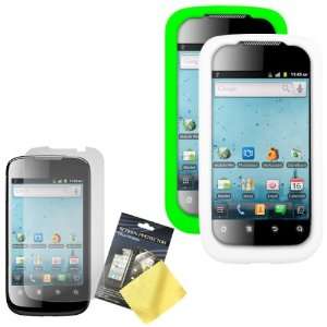   Green, White), LCD Screen Guard / Protector for Huawei Ascend II