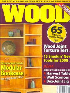 2008 Wood Magazine Build Modular Bookcase/Money Saving  