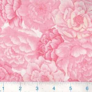 45 Wide Passionata Camellia Pink Fabric By The Yard 