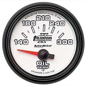 Auto Meter 7548 Phantom II 2 1/16 140 300 F Short Sweep Electric Oil 