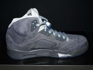 2011 Nike Air Jordan 5 V Retro Wolf Grey Suede US:8.5~12 Basketball 