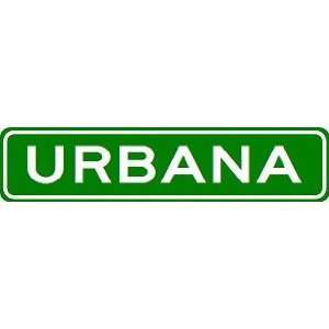  URBANA City Limit Sign   High Quality Aluminum Sports 