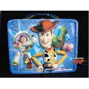  Toy Story Woody Buzz Lightyear Tin School Lunch Box Disney 