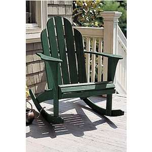  Green Outdoor Patio Woodstock Rocking Chair: Patio, Lawn 