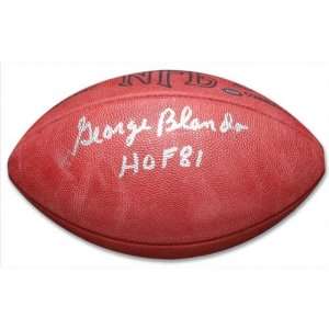  George Blanda Autographed Football  Details Football 