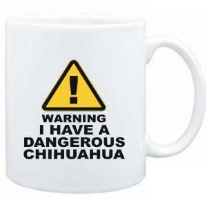   : Mug White  WARNING : DANGEROUS Chihuahua  Dogs: Sports & Outdoors