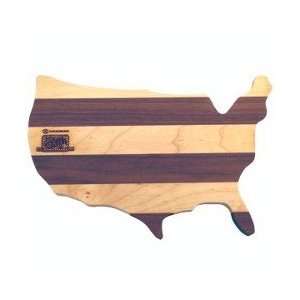  1494 us    Wood Cutting Board   USA Shaped: Kitchen 