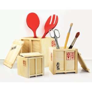  Wooden Utensil Organizer   Mini Cargo Crate: Everything 