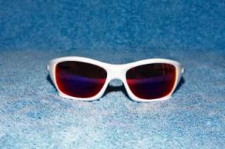 NEW! Oakley Pit Bull POLARIZED Sunglasses Matte White/OO Red Iridium 