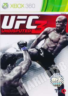 UFC UNDISPUTED 3 XBOX 360 2012 GENUINE VIDEO GAME REGION FREE  