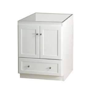   W01 30 Inch Sink Cabinet with Wood Doors and Bottom