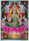 Hindu goddess Laxmi lakshmi WALL HANGING tapestry India  