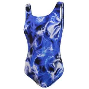   Womens Swimming Costume Swimsuit   FS3781   Blue   Size 8: Sports