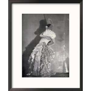  A Dancer in Extravagant Spanish Style Stage Costume Framed 