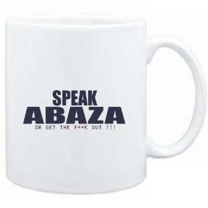  Mug White  SPEAK Abaza, OR GET THE FxxK OUT   Languages 