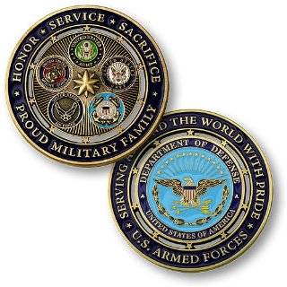 Proud Military Family Challenge Coin by Northwest Territorial Mint