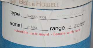 CEC/Bell & Howell 4 202 0020 Strain Gage Accelerometer  