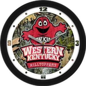  Western Kentucky Hilltoppers WKU NCAA 12In Camo Wall Clock 