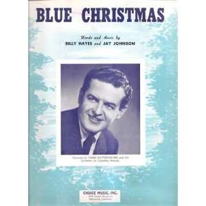 Sheet Music Blue Christmas H Winterhalter 138