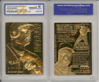 1996 Eddie Murray 3000 HITS 500 HR 23K GOLD CARD GRADED  