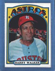 1972 Topps #249 HARRY WALKER NEAR MINT *98  