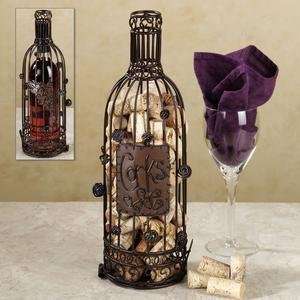  Great Bar Decor WINE BOTTLE Wine Cork Collection Cage 