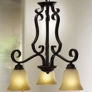 Ceiling Lamp Scroll Frame Downlight Globes in Dark Bronze 