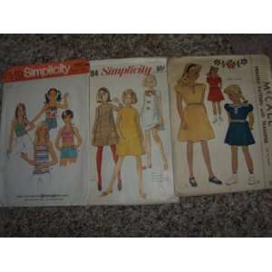   Dress and Summer Wear Patterns Size 10 By Simplicity 