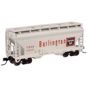  N TrainMan ACF 2 Bay CF Hopper, Burlington #2 Toys 